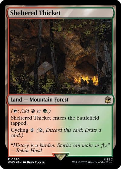 Sheltered Thicket Surge Foil Universes Beyond: Doctor Who Magic card
