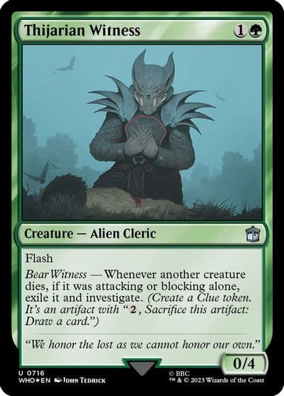 Thijarian Witness Surge Foil Universes Beyond: Doctor Who Magic card