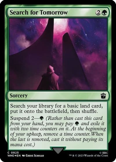 Search for Tomorrow Surge Foil Universes Beyond: Doctor Who Magic card