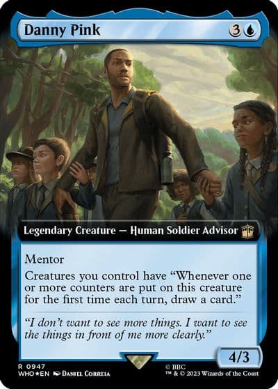 Danny Pink Extended Art Surge Foil Universes Beyond: Doctor Who Magic card