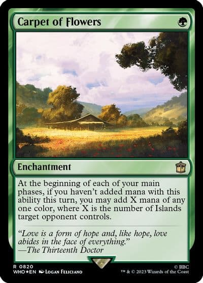 Carpet of Flowers Surge Foil Universes Beyond: Doctor Who Magic card