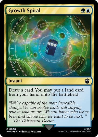 Growth Spiral Surge Foil Universes Beyond: Doctor Who Magic card
