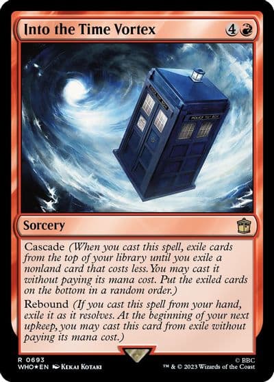 Into the Time Vortex Surge Foil Universes Beyond: Doctor Who Magic card