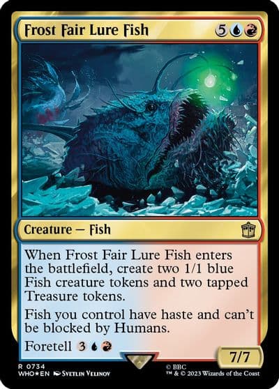 Frost Fair Lure Fish Surge Foil Universes Beyond: Doctor Who Magic card