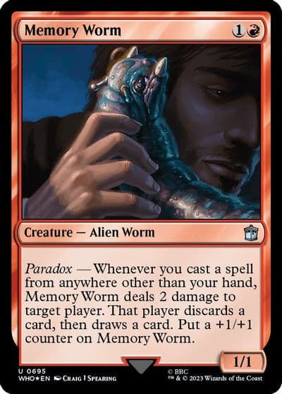 Memory Worm Surge Foil Universes Beyond: Doctor Who Magic card