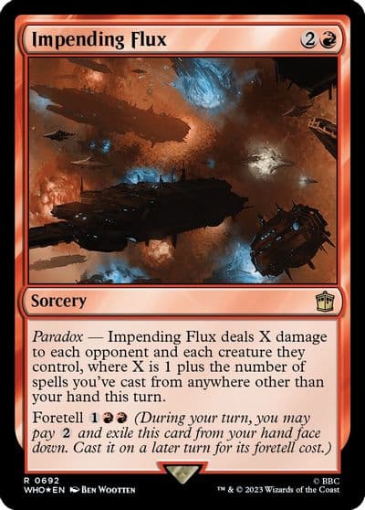 Impending Flux Surge Foil Universes Beyond: Doctor Who Magic card