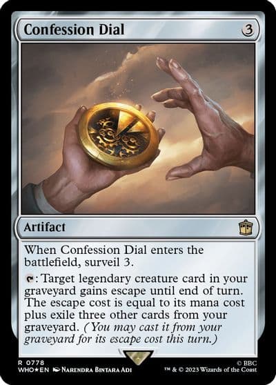 Confession Dial Surge Foil Universes Beyond: Doctor Who Magic card