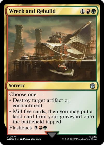 Wreck and Rebuild Surge Foil Universes Beyond: Doctor Who Magic card