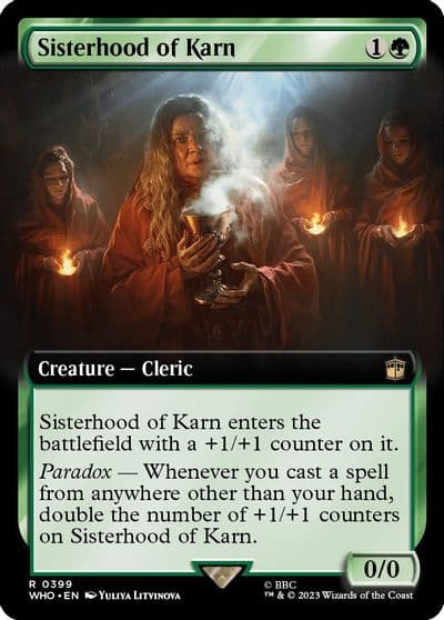 Sisterhood of Karn Extended Art Universes Beyond: Doctor Who Magic card