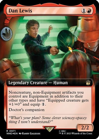 Dan Lewis Extended Art Surge Foil Universes Beyond: Doctor Who Magic card
