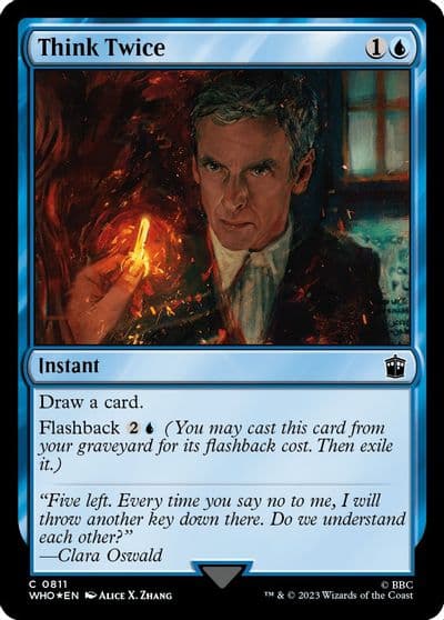 Think Twice Surge Foil Universes Beyond: Doctor Who Magic card