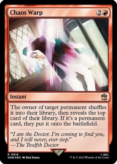 Chaos Warp Surge Foil Universes Beyond: Doctor Who Magic card