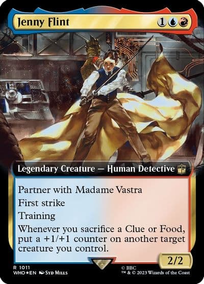 Jenny Flint Extended Art Surge Foil Universes Beyond: Doctor Who Magic card