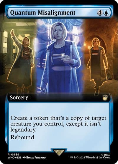 Quantum Misalignment Extended Art Surge Foil Universes Beyond: Doctor Who Magic card
