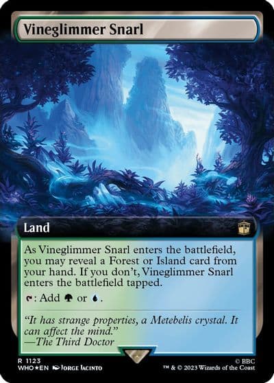 Vineglimmer Snarl Extended Art Surge Foil Universes Beyond: Doctor Who Magic card