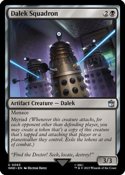 Dalek Squadron Universes Beyond: Doctor Who Magic card