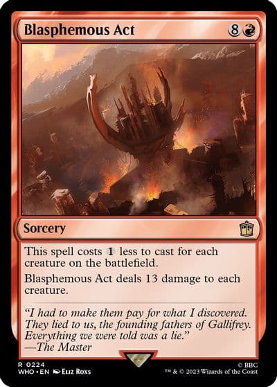 Blasphemous Act Universes Beyond: Doctor Who Magic card