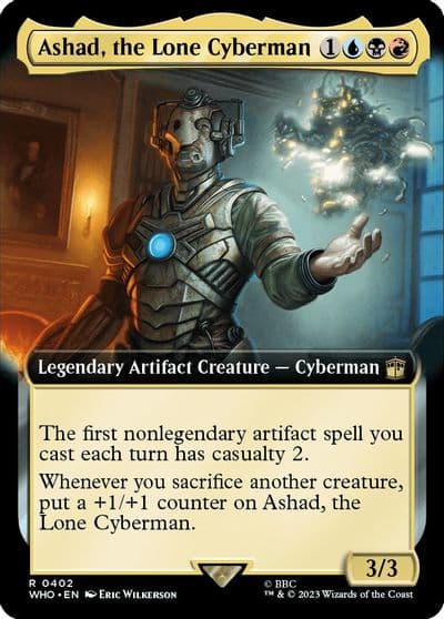 Ashad the Lone Cyberman Extended Art Universes Beyond: Doctor Who Magic card