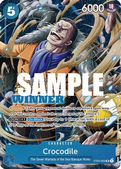 Crocodile Winner Pack Vol 5 One Piece Promotion Cards One Piece card