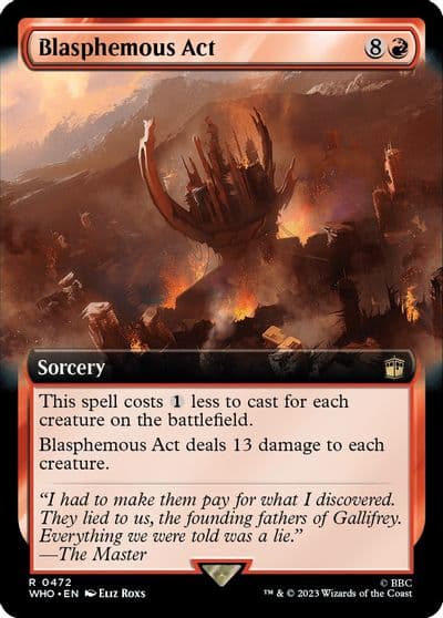 Blasphemous Act Extended Art Universes Beyond: Doctor Who Magic card