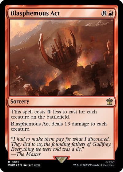 Blasphemous Act Surge Foil Universes Beyond: Doctor Who Magic card