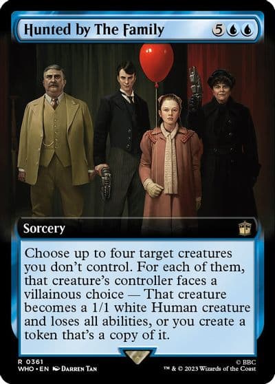 Hunted by The Family Extended Art Universes Beyond: Doctor Who Magic card