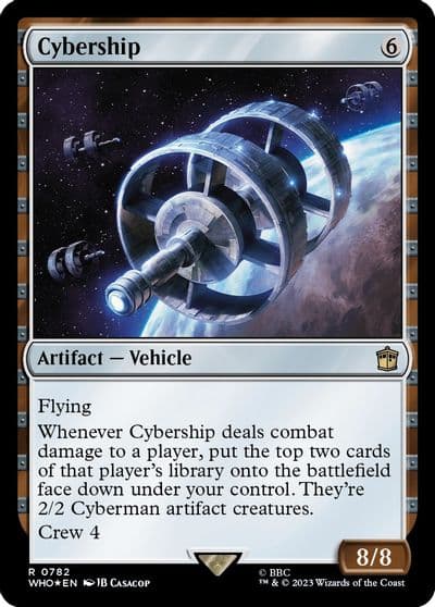 Cybership Surge Foil Universes Beyond: Doctor Who Magic card