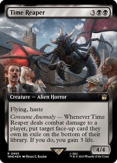 Time Reaper Extended Art Surge Foil Universes Beyond: Doctor Who Magic card