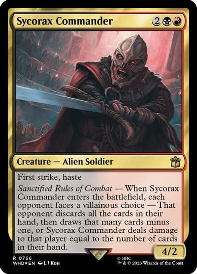 Sycorax Commander Surge Foil Universes Beyond: Doctor Who Magic card