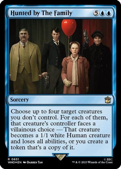 Hunted by The Family Surge Foil Universes Beyond: Doctor Who Magic card