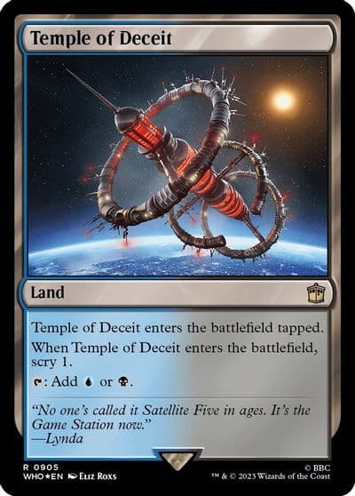 Temple of Deceit Surge Foil Universes Beyond: Doctor Who Magic card