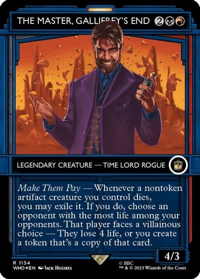 The Master Gallifreys End Showcase Surge Foil Universes Beyond: Doctor Who Magic card