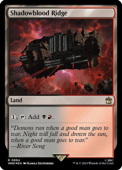 Shadowblood Ridge Surge Foil Universes Beyond: Doctor Who Magic card