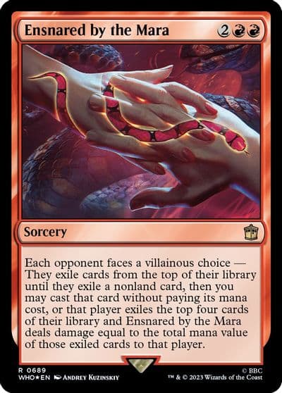 Ensnared by the Mara Surge Foil Universes Beyond: Doctor Who Magic card