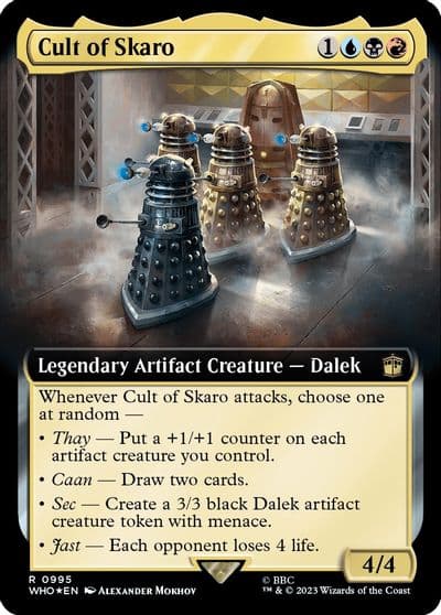 Cult of Skaro Extended Art Surge Foil Universes Beyond: Doctor Who Magic card