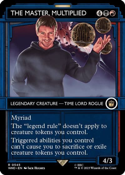The Master Multiplied Showcase Universes Beyond: Doctor Who Magic card