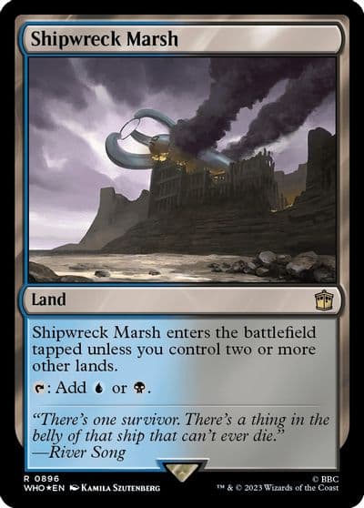 Shipwreck Marsh Surge Foil Universes Beyond: Doctor Who Magic card
