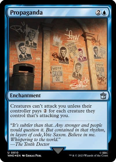 Propaganda Surge Foil Universes Beyond: Doctor Who Magic card