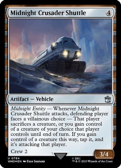 Midnight Crusader Shuttle Surge Foil Universes Beyond: Doctor Who Magic card