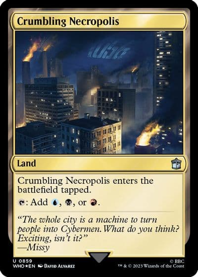 Crumbling Necropolis Surge Foil Universes Beyond: Doctor Who Magic card