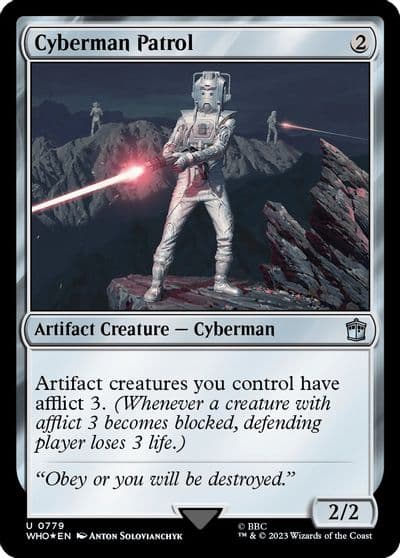 Cyberman Patrol Surge Foil Universes Beyond: Doctor Who Magic card