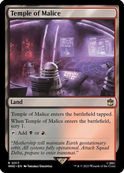 Temple of Malice Universes Beyond: Doctor Who Magic card