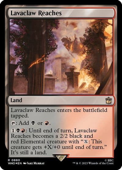 Lavaclaw Reaches Surge Foil Universes Beyond: Doctor Who Magic card