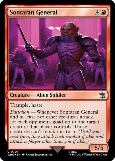 Sontaran General Surge Foil Universes Beyond: Doctor Who Magic card