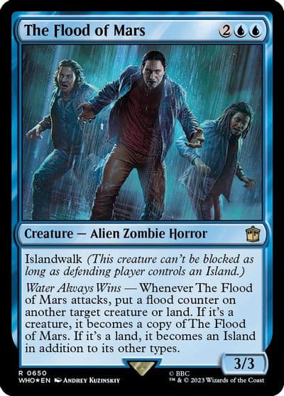 The Flood of Mars Surge Foil Universes Beyond: Doctor Who Magic card