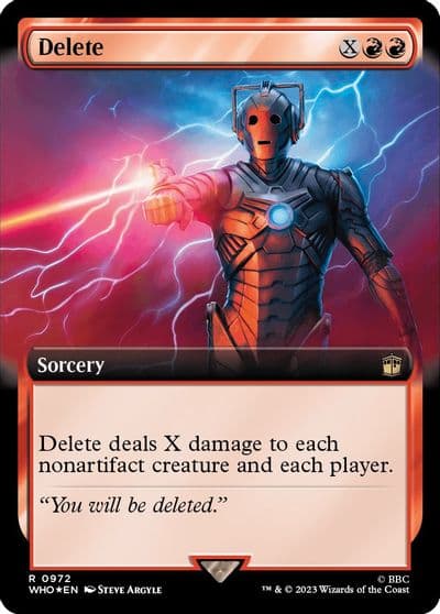 Delete Extended Art Surge Foil Universes Beyond: Doctor Who Magic card