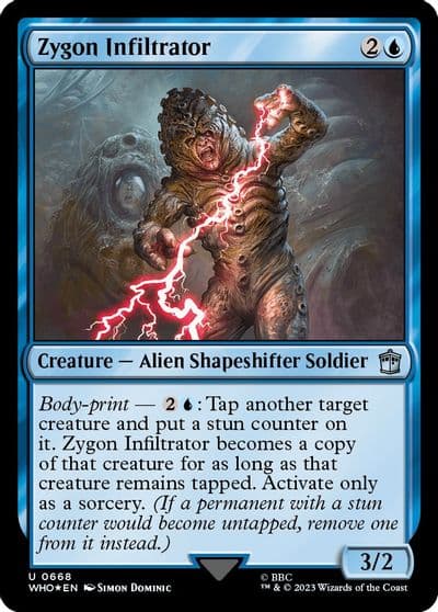 Zygon Infiltrator Surge Foil Universes Beyond: Doctor Who Magic card