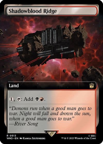Shadowblood Ridge Extended Art Universes Beyond: Doctor Who Magic card