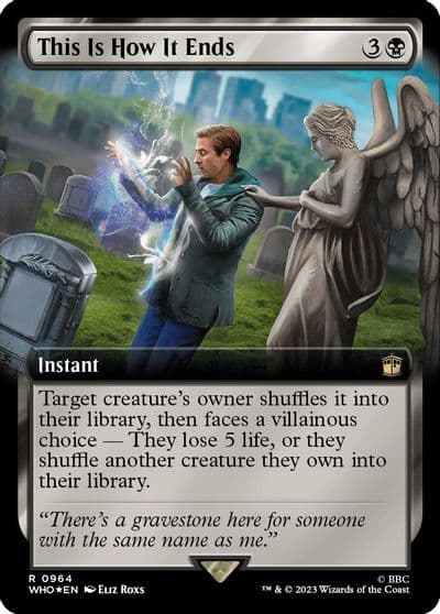 This Is How It Ends Extended Art Surge Foil Universes Beyond: Doctor Who Magic card