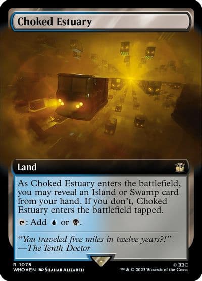 Choked Estuary Extended Art Surge Foil Universes Beyond: Doctor Who Magic card